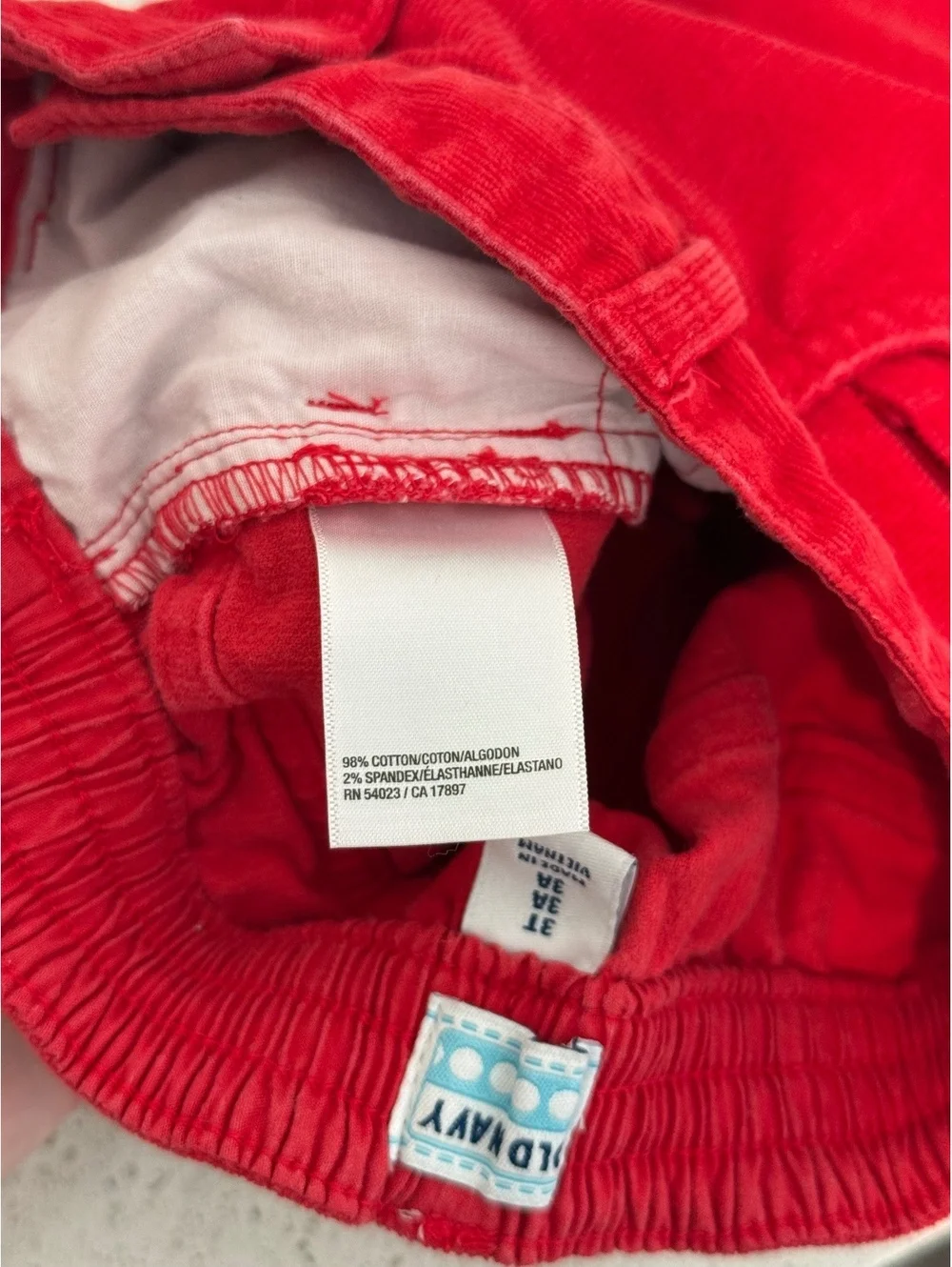 Old Navy Red Corduroy Skirt for Toddler Girls Size 3T